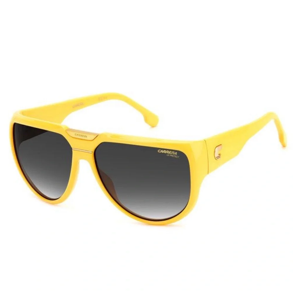Carrera Yellow Sunglasses with Gradient Lenses